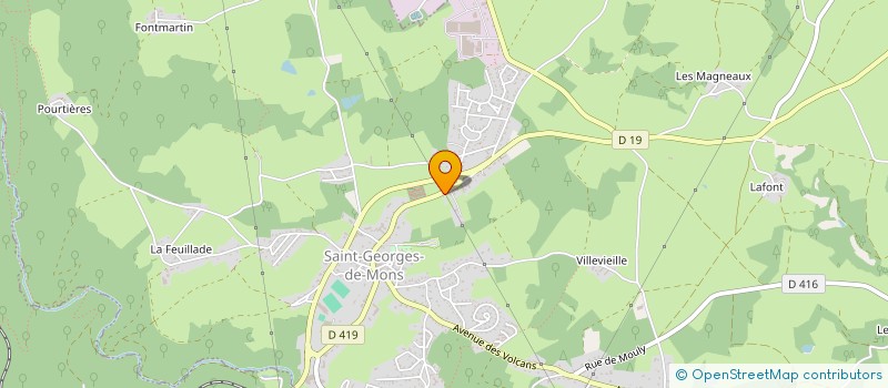 localisation de l'entreprise COMMUNE DE SAINT GEORGES DE MONS  SAINT-GEORGES-DE-MONS