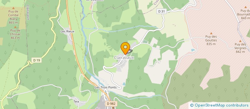 localisation de l'entreprise COMMUNE DE SAINT GEORGES NIGREMONT à SAINT-GEORGES-NIGREMONT