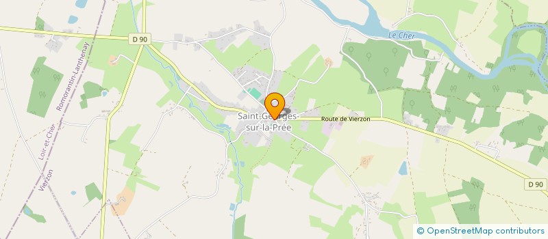 localisation de l'entreprise COMMUNE DE SAINT GEORGES SUR LA PREE  SAINT-GEORGES-SUR-LA-PREE