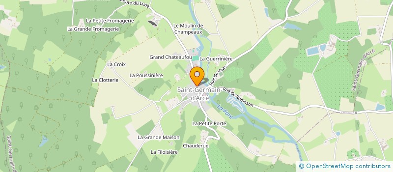 localisation de l'entreprise COMMUNE DE SAINT GERMAIN D'ARCE  SAINT-GERMAIN-D'ARCE