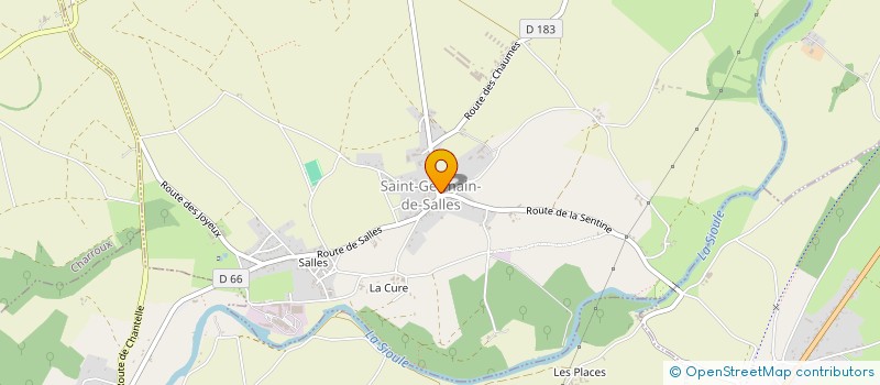 localisation de l'entreprise COMMUNE DE SAINT GERMAIN DE SALLES  SAINT-GERMAIN-DE-SALLES