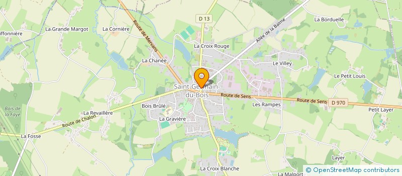 localisation de l'entreprise COMMUNE DE SAINT GERMAIN DU BOIS à SAINT-GERMAIN-DU-BOIS