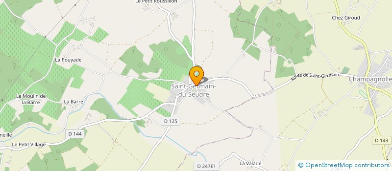 localisation de l'entreprise COMMUNE DE SAINT GERMAIN DU SEUDRE  SAINT-GERMAIN-DU-SEUDRE