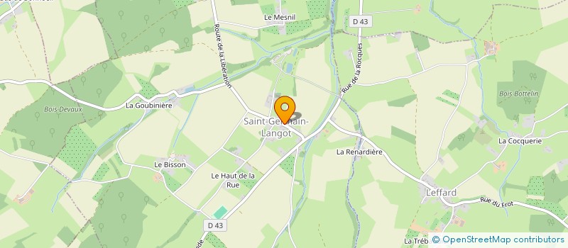 localisation de l'entreprise COMMUNE DE SAINT GERMAIN LANGOT  SAINT-GERMAIN-LANGOT