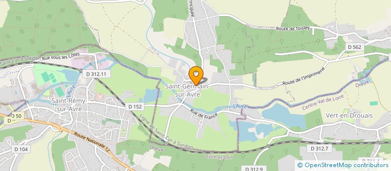 localisation de l'entreprise COMMUNE DE SAINT GERMAIN SUR AVRE  SAINT-GERMAIN-SUR-AVRE