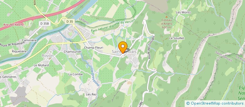localisation de l'entreprise COMMUNE DE SAINT GERVAIS  SAINT-GERVAIS