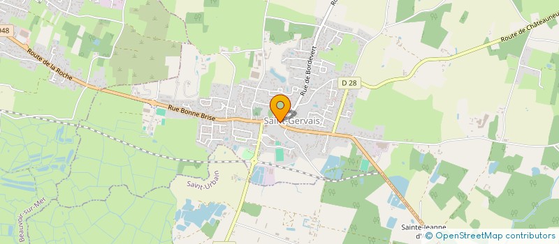 localisation de l'entreprise COMMUNE DE SAINT-GERVAIS  SAINT-GERVAIS
