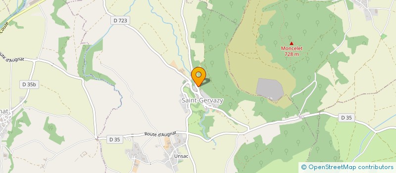 localisation de l'entreprise COMMUNE DE SAINT GERVAZY  SAINT-GERVAZY