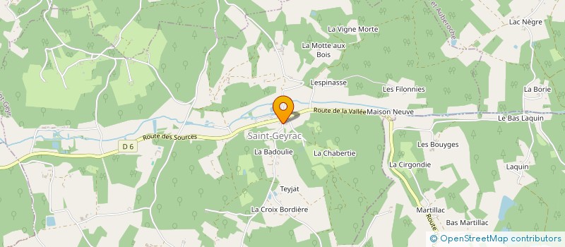 localisation de l'entreprise COMMUNE DE SAINT GEYRAC  SAINT-GEYRAC