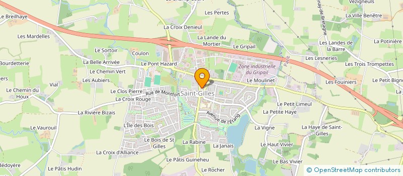 localisation de l'entreprise COMMUNE DE SAINT GILLES  SAINT-GILLES