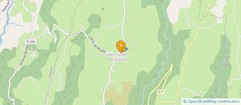 localisation de l'entreprise COMMUNE DE SAINT-GINEYS-EN-COIRON  SAINT-GINEYS-EN-COIRON