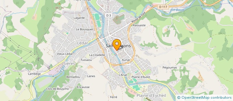 localisation de l'entreprise COMMUNE DE SAINT GIRONS à SAINT-GIRONS