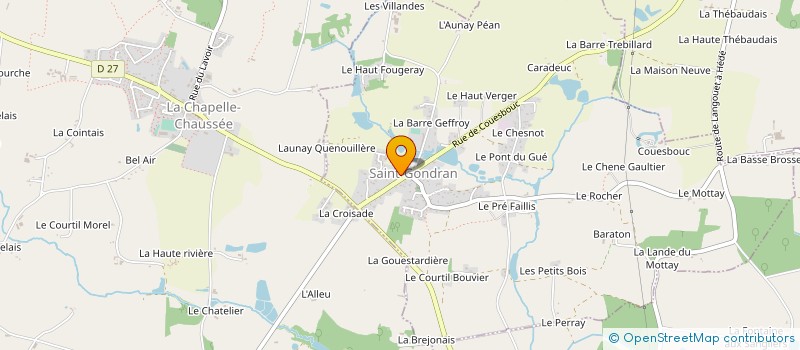 localisation de l'entreprise COMMUNE DE SAINT GONDRAN  SAINT-GONDRAN