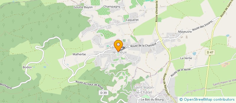 localisation de l'entreprise COMMUNE DE SAINT HAON LE VIEUX  SAINT-HAON-LE-VIEUX