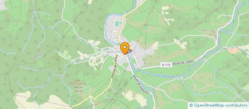 localisation de l'entreprise COMMUNE DE SAINT-HILAIRE  SAINT HILAIRE