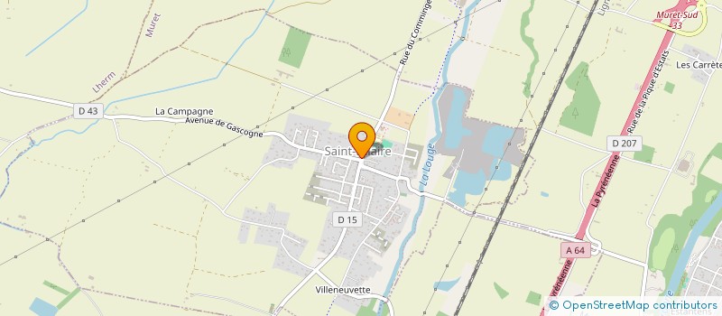 localisation de l'entreprise COMMUNE DE SAINT HILAIRE  SAINT-HILAIRE