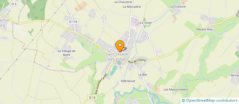 localisation de l'entreprise COMMUNE DE SAINT-HILAIRE-DES-LOGES  SAINT-HILAIRE-DES-LOGES
