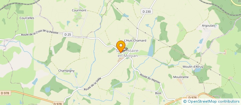 localisation de l'entreprise COMMUNE DE SAINT HILAIRE EN MORVAN  SAINT-HILAIRE-EN-MORVAN
