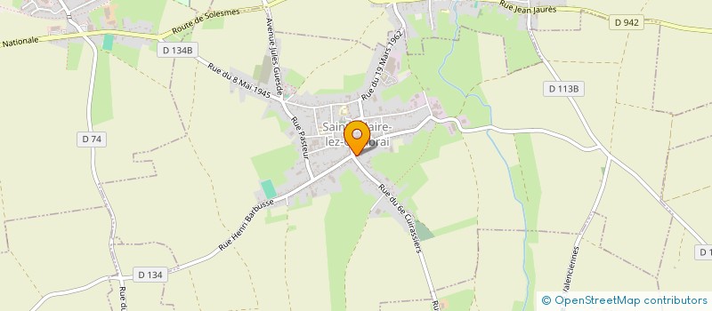 localisation de l'entreprise COMMUNE DE SAINT HILAIRE LEZ CAMBRAI  SAINT-HILAIRE-LEZ-CAMBRAI