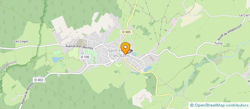 localisation de l'entreprise COMMUNE DE SAINT HONORE LES BAINS à SAINT-HONORE-LES-BAINS