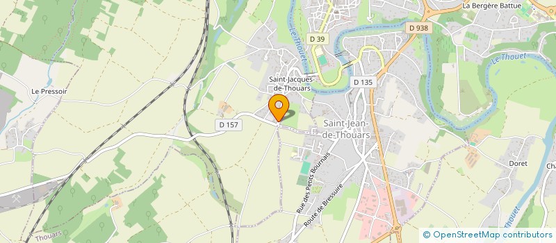 localisation de l'entreprise COMMUNE DE SAINT JACQUES DE THOUARS  SAINT-JACQUES-DE-THOUARS