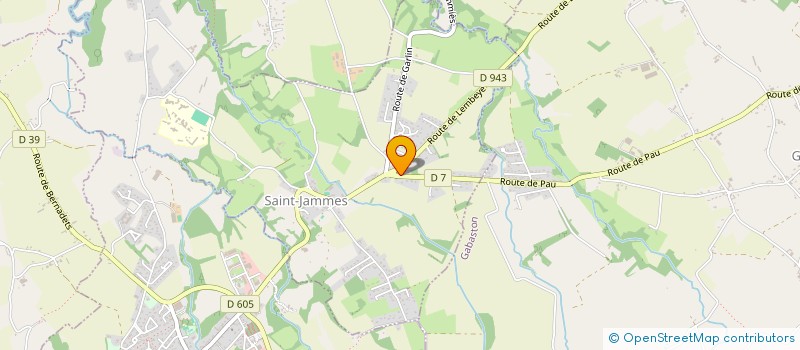 localisation de l'entreprise COMMUNE DE SAINT JAMMES  SAINT-JAMMES