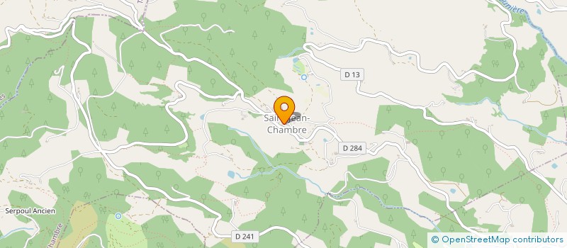 localisation de l'entreprise COMMUNE DE SAINT JEAN CHAMBRE  SAINT-JEAN-CHAMBRE