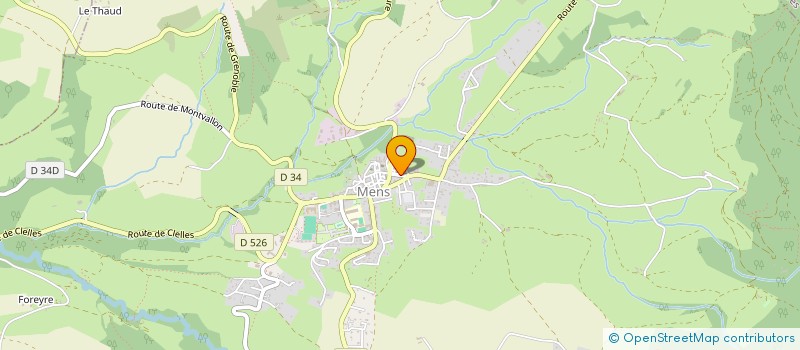 localisation de l'entreprise COMMUNE DE SAINT JEAN D HERANS  SAINT-JEAN-D'HERANS