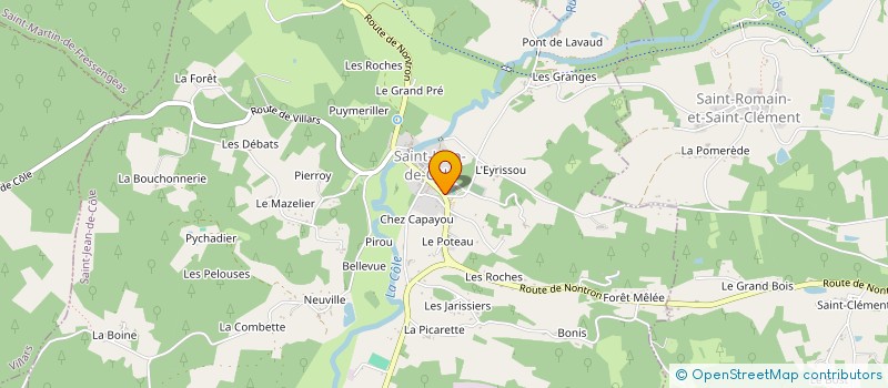 localisation de l'entreprise COMMUNE DE SAINT JEAN DE COLE  SAINT-JEAN-DE-COLE