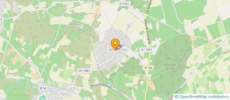 localisation de l'entreprise COMMUNE DE SAINT-JEAN-DE-CORNIES  SAINT-JEAN-DE-CORNIES