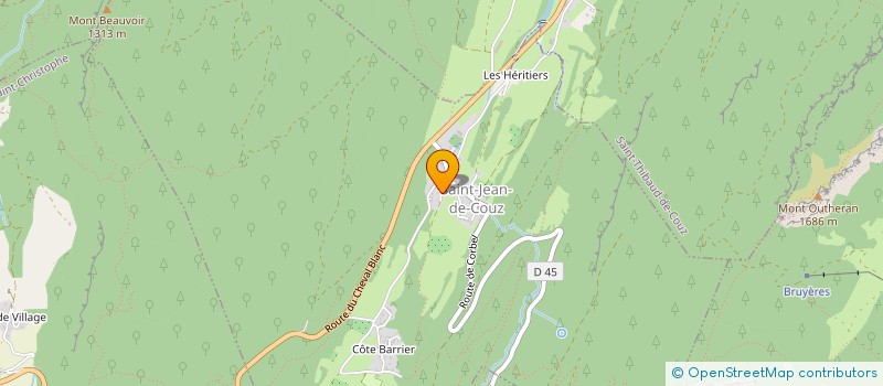 localisation de l'entreprise COMMUNE DE SAINT JEAN DE COUZ  SAINT-JEAN-DE-COUZ