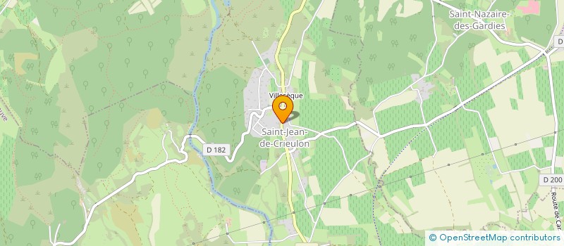 localisation de l'entreprise COMMUNE DE SAINT-JEAN-DE-CRIEULON  SAINT-JEAN-DE-CRIEULON
