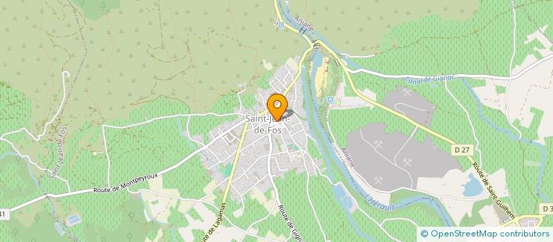 localisation de l'entreprise COMMUNE DE SAINT-JEAN-DE-FOS  SAINT-JEAN-DE-FOS