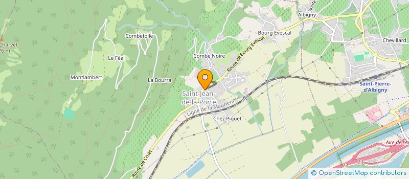 localisation de l'entreprise COMMUNE DE SAINT JEAN DE LA PORTE  SAINT-JEAN-DE-LA-PORTE