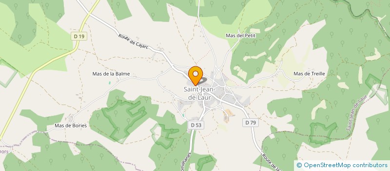 localisation de l'entreprise COMMUNE DE SAINT JEAN DE LAUR  SAINT-JEAN-DE-LAUR