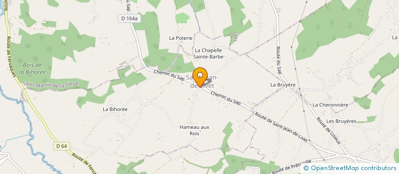 localisation de l'entreprise COMMUNE DE SAINT JEAN DE LIVET  SAINT-JEAN-DE-LIVET