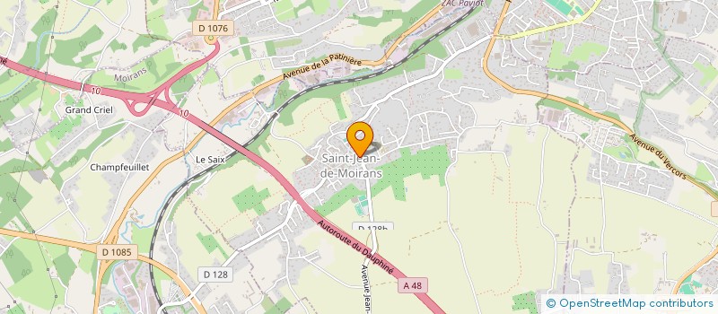 localisation de l'entreprise COMMUNE DE SAINT JEAN DE MOIRANS  SAINT-JEAN-DE-MOIRANS