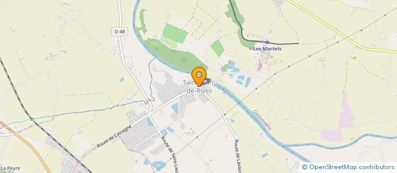 localisation de l'entreprise COMMUNE DE SAINT JEAN DE RIVES  SAINT-JEAN-DE-RIVES