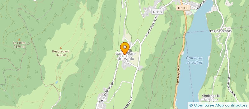 localisation de l'entreprise COMMUNE DE SAINT JEAN DE VAULX  SAINT-JEAN-DE-VAULX