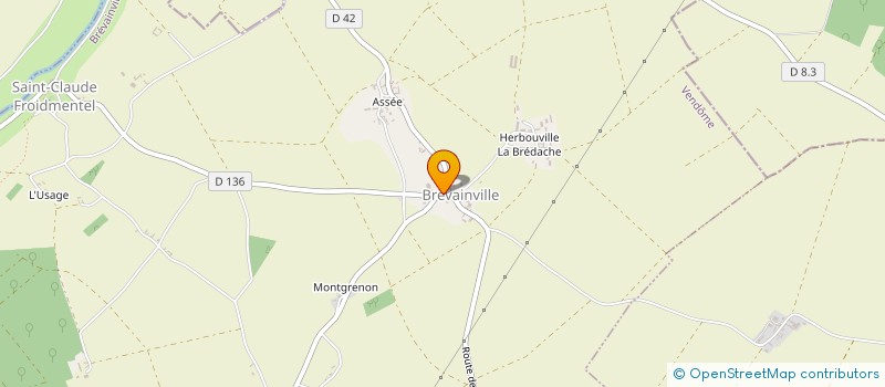 localisation de l'entreprise COMMUNE DE SAINT JEAN FROIDMENTEL  SAINT-JEAN-FROIDMENTEL