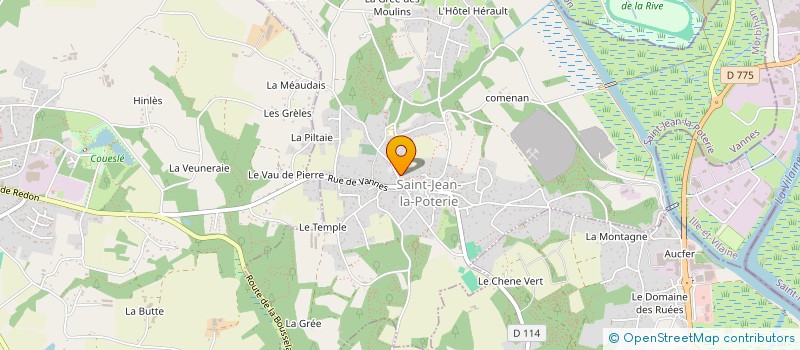 localisation de l'entreprise COMMUNE DE SAINT JEAN LA POTERIE  SAINT-JEAN-LA-POTERIE