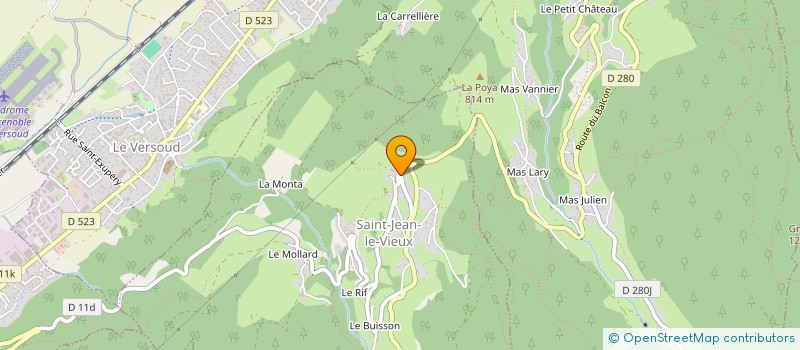 localisation de l'entreprise COMMUNE DE SAINT JEAN LE VIEUX  SAINT-JEAN-LE-VIEUX