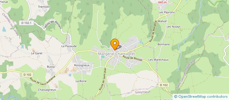 localisation de l'entreprise COMMUNE DE SAINT JEAN SOLEYMIEUX  SAINT-JEAN-SOLEYMIEUX