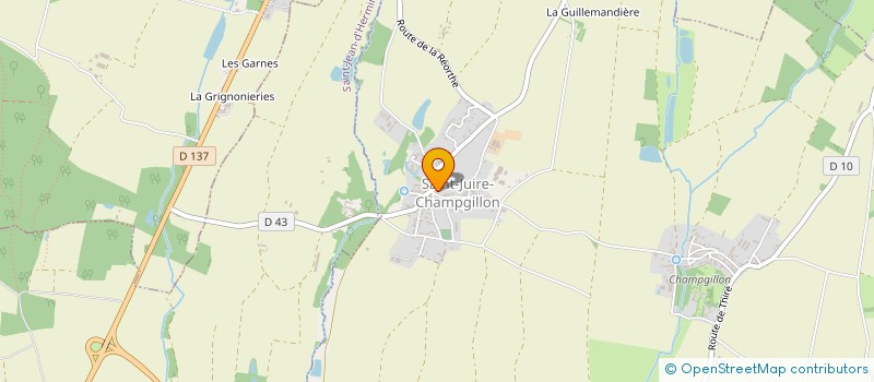 localisation de l'entreprise COMMUNE DE SAINT-JUIRE-CHAMPGILLON  SAINT-JUIRE-CHAMPGILLON