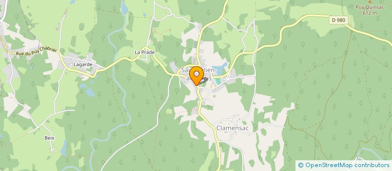 localisation de l'entreprise COMMUNE DE SAINT JULIEN AUX BOIS  SAINT-JULIEN-AUX-BOIS