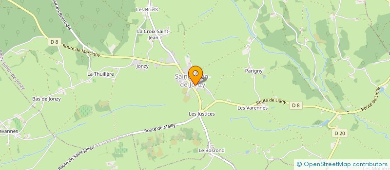 localisation de l'entreprise COMMUNE DE SAINT JULIEN DE JONZY  SAINT-JULIEN-DE-JONZY
