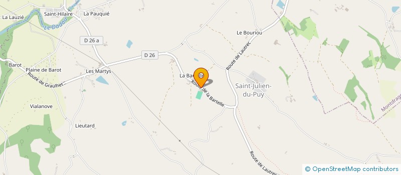 localisation de l'entreprise COMMUNE DE SAINT JULIEN DU PUY  SAINT-JULIEN-DU-PUY