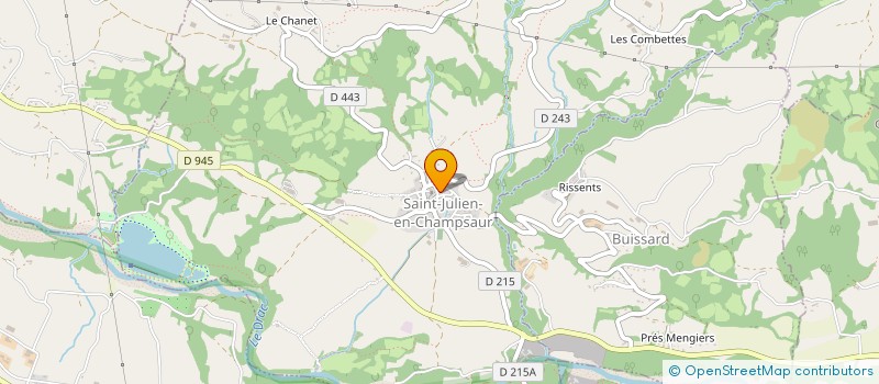 localisation de l'entreprise COMMUNE DE SAINT JULIEN EN CHAMPSAUR  SAINT-JULIEN-EN-CHAMPSAUR