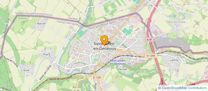 localisation de l'entreprise COMMUNE DE SAINT JULIEN EN GENEVOIS  SAINT-JULIEN-EN-GENEVOIS