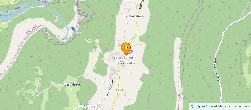 localisation de l'entreprise COMMUNE DE SAINT JULIEN EN VERCORS  SAINT-JULIEN-EN-VERCORS